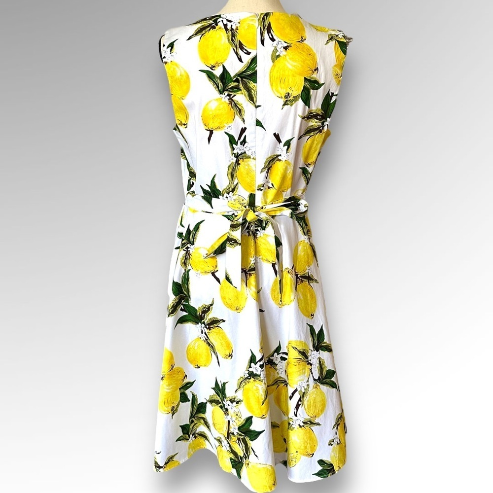 Katy Kasin Women’s Retro 50s Housewife Stepford Wife Style Lemon Dress Size L - Picture 4 of 8